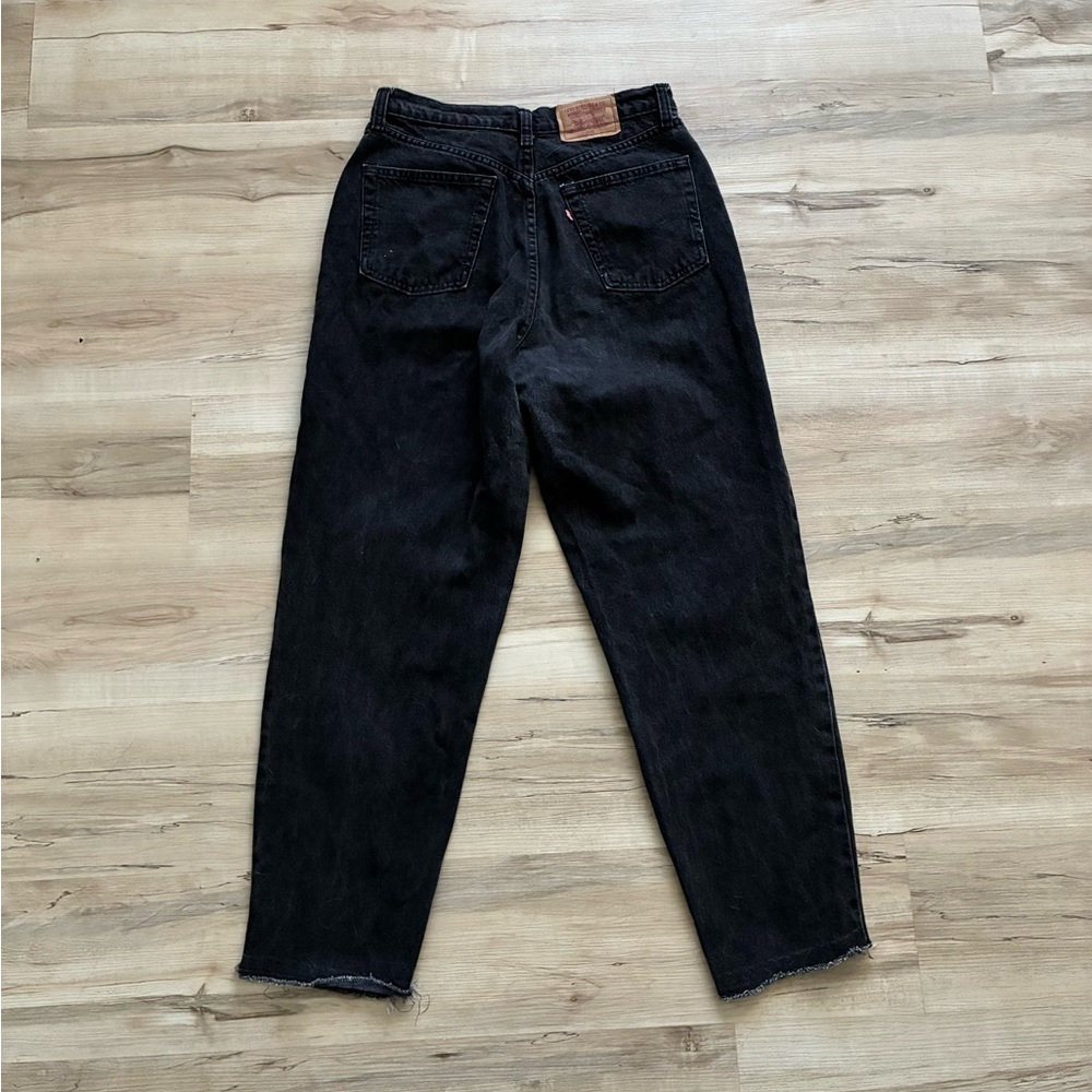 Levi’s High Waist Women's Black Straight Leg Jeans - Picture 12 of 12